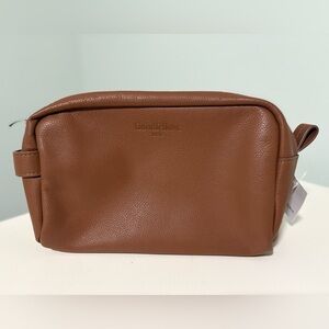 Goodfellow & Co. Genuine Leather Dopp Kit with Strap - Light Cognac Brown - NWT